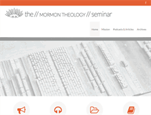 Tablet Screenshot of mormontheologyseminar.org